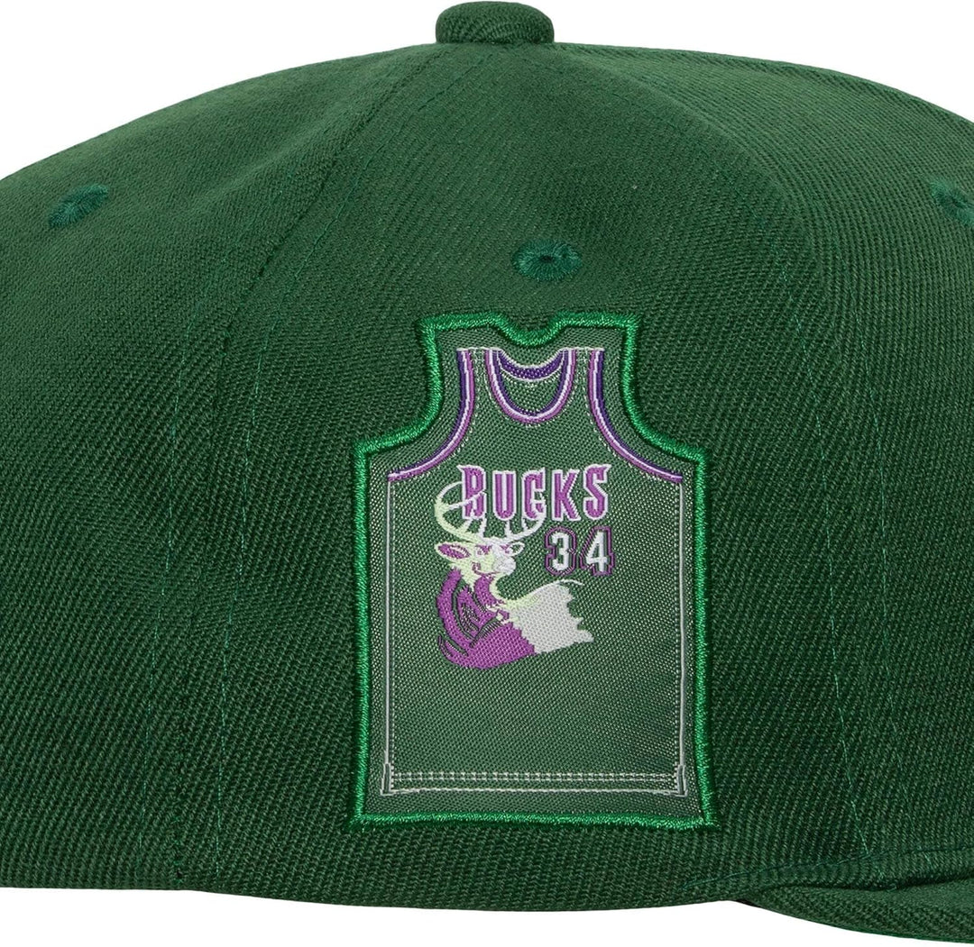 Mitchell & Ness Snapback Cap - Jersey Love Milwaukee Bucks