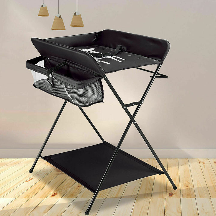 Klappbare Wickelkommode höhenverstellbar Klappwickeltisch mit/ohne Rollen, Mobile Wickeltisch mit Wi