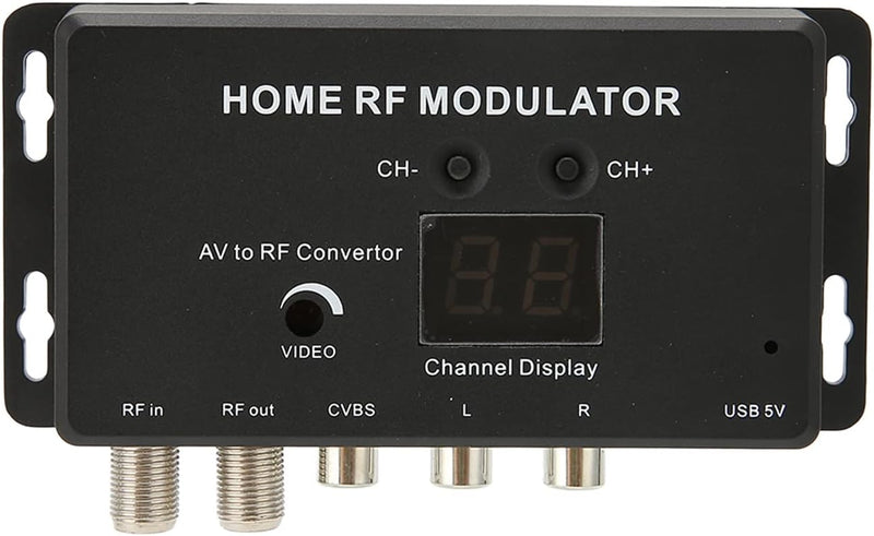 UHF Modulator, AV zu RF Konverter, PAL/NTSC Optional, mit Einstellbare Ausgangspegel und Wählbare Au