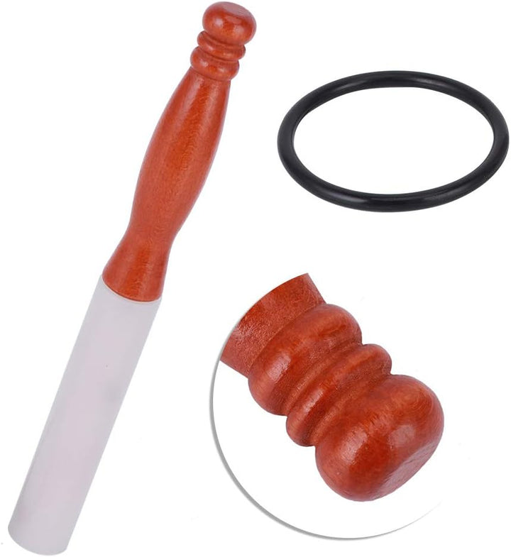 bequem zu verwenden Singing Bowl Stick, Rubber Mallet Stick, starke und langlebige Crystal Sound Bow