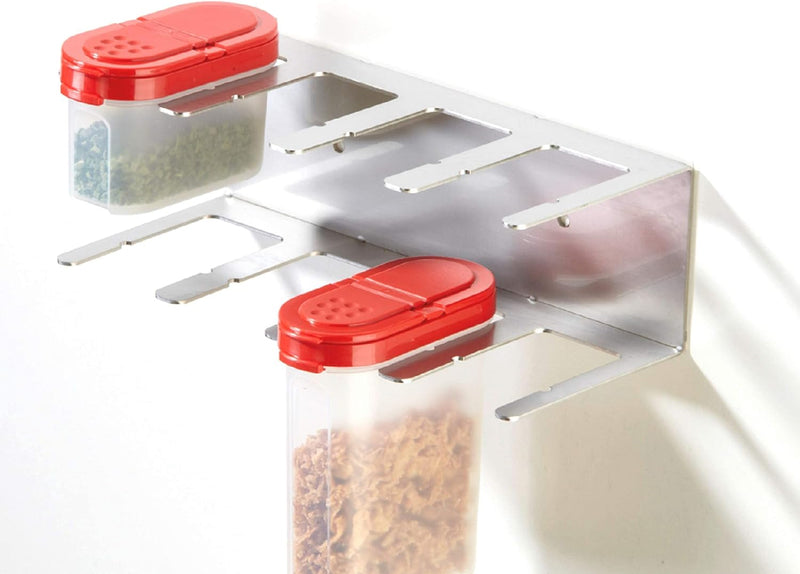 Gewürzregal Gewürzboard für Gewürzriesen u. Gewürzzwerge T08 aus Edelstahl Modern 1 - Pack, Modern 1