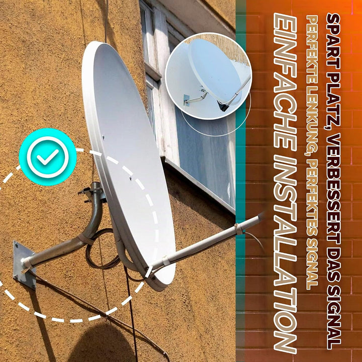 DOJA Barcelona | Wand SAT Halterung | Packung 1 | L-förmiger Wand Antennenmast | Ø 25mm | 20 X 17cm