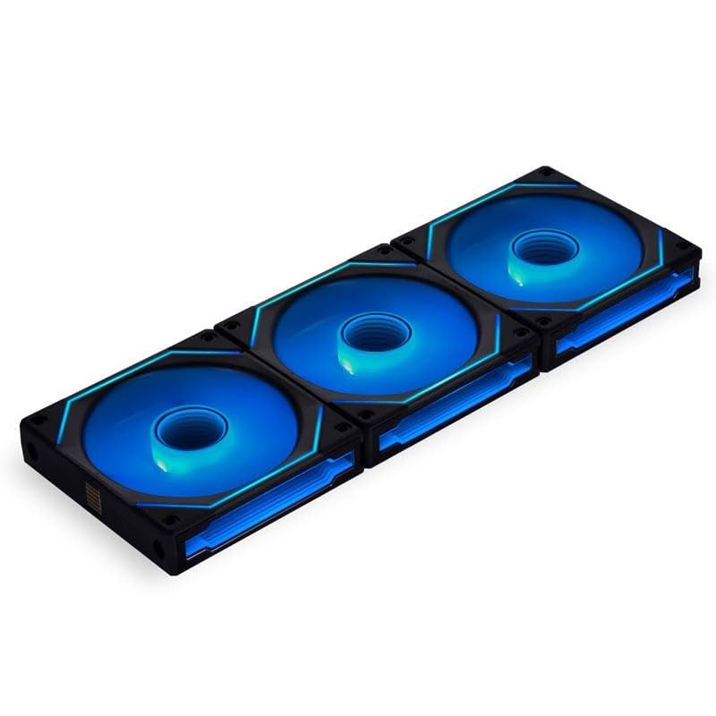 Lian Li UNI FAN SL-INF Reverse Blade ARGB 120mm Dreifach-Lüfter-Pack - Schwarz - Infinity Mirror RGB