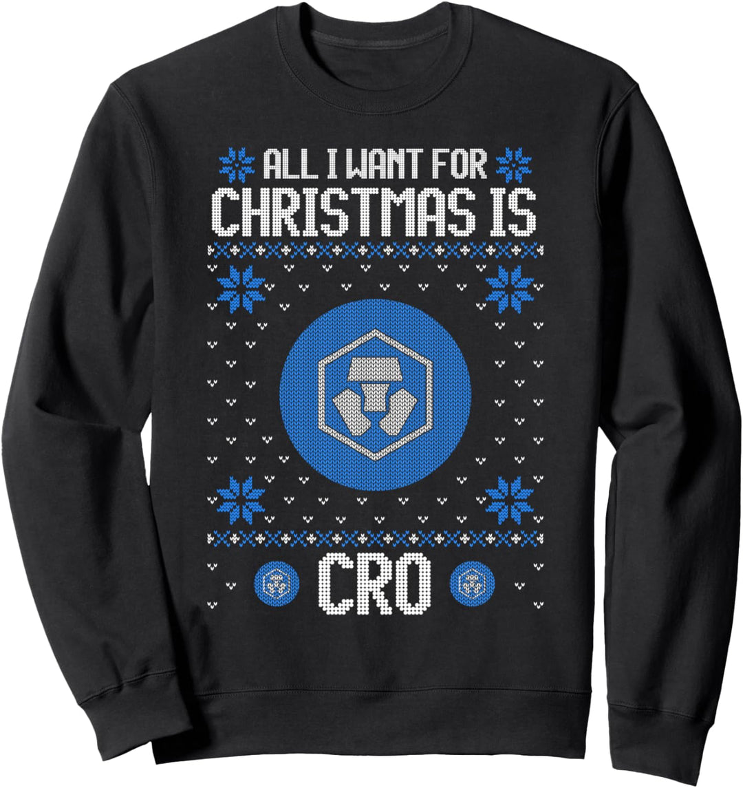 Crypto Currency Talk - Crytpo.com Ugly Christmas Sweater Sweatshirt