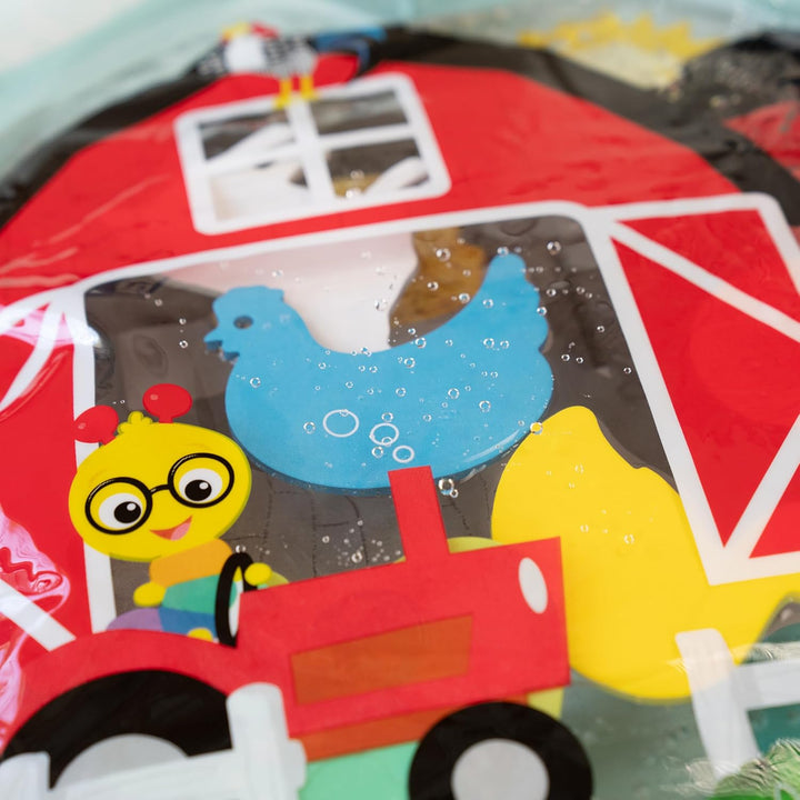 Baby Einstein Farm Explorers Cal's Sensory Barn Bauchlage-Wassermatte, multisensorisch, Alter 0–36 M