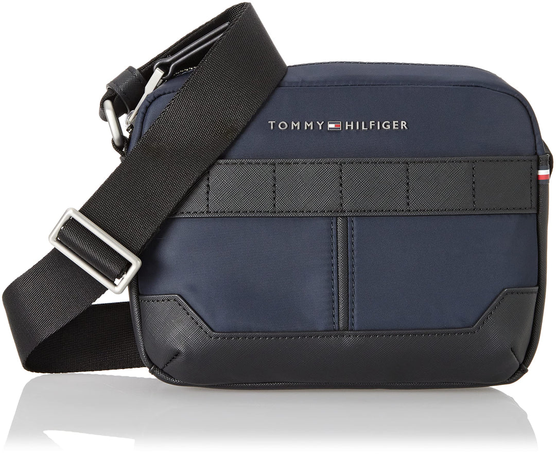 Tommy Hilfiger Herren Th Elevated Nylon Kameratasche Crossovers Space Blue, Space Blue