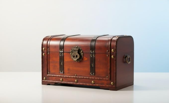 MYBOXES Schatzkiste Piratentruhe Geschenkskiste Grösse 45x27,5x30,5cm