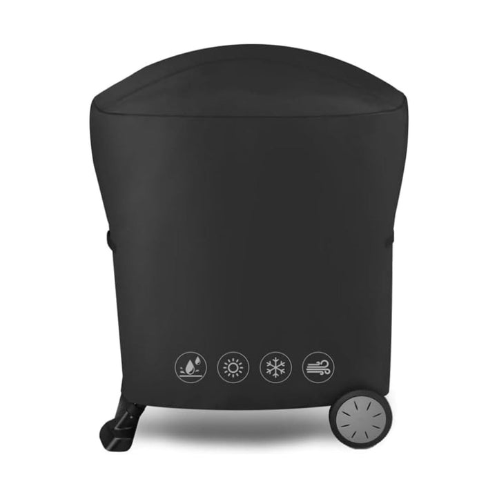 Grillabdeckung für Weber Q 1000/2000 Serie mit tragbarem Wagen, 600D Oxford BBQ Grill Abdeckung Wass