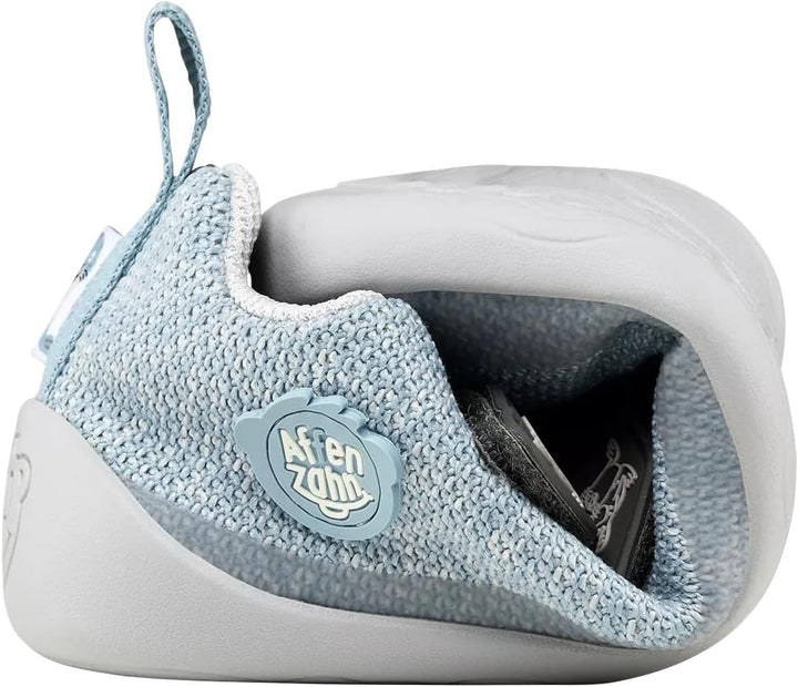 Affenzahn Barfussschuh Knit Happy mit Klettverschluss, Vegan, rutschfest, Flexibel, Reflektierend, b