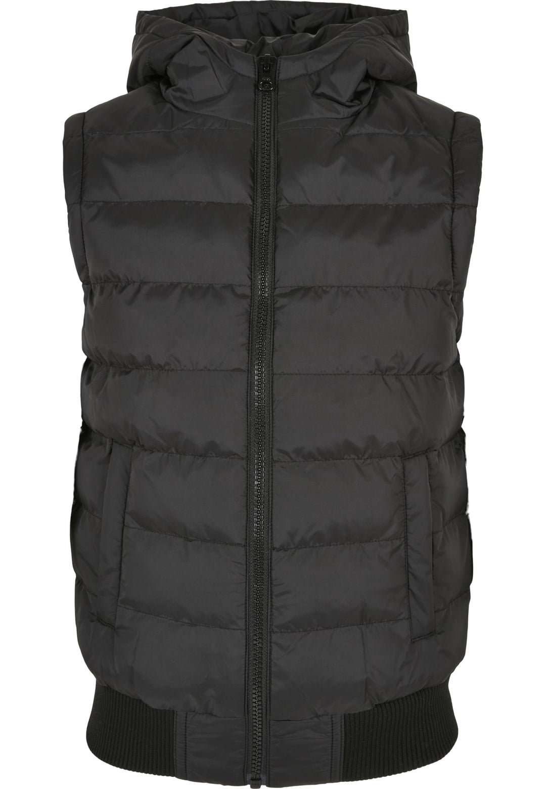 Urban Classics Jungen Weste 122-128 black/black, 122-128 black/black