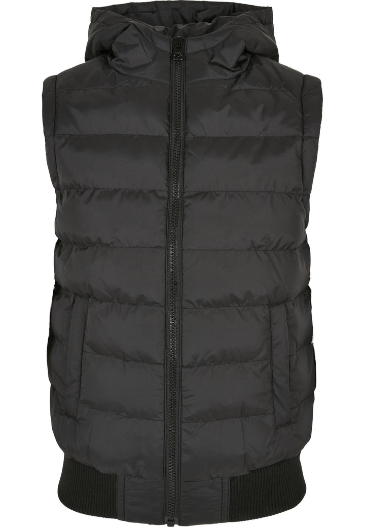 Urban Classics Jungen Weste 122-128 black/black, 122-128 black/black