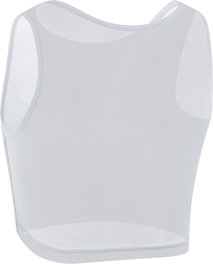 XUJI Binder Transgender FTM Atmungsaktiver Brust Binder 4XL Grau, 4XL Grau