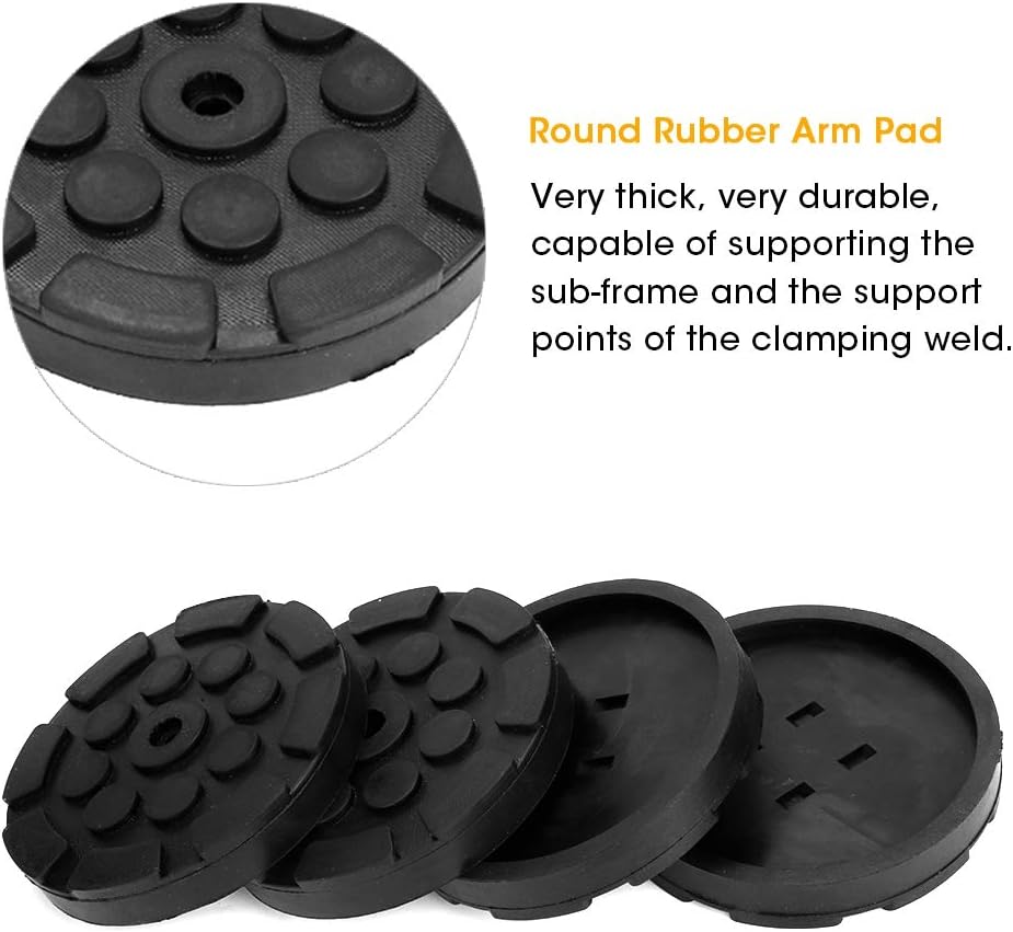 Auto Auto Jacking Lift Pads, 4 Stück Auto Runde Gummiarmpolster Auto Jacking Lift Pads Gewichtheber