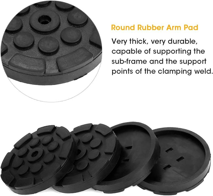 Auto Auto Jacking Lift Pads, 4 Stück Auto Runde Gummiarmpolster Auto Jacking Lift Pads Gewichtheber