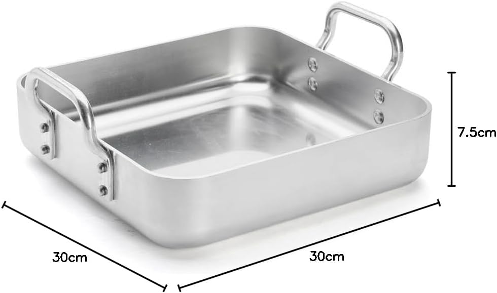 DE BUYER Brater, Aluminium, Silber, 30 cm