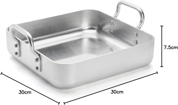 DE BUYER Brater, Aluminium, Silber, 30 cm