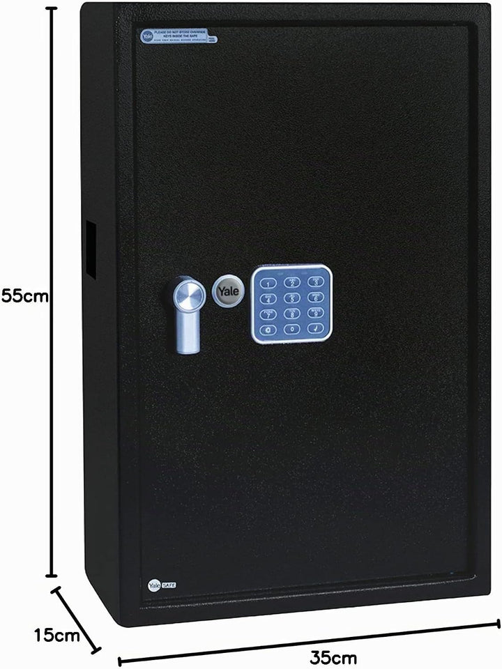 Yale - Elektronischer Schlüsseltresor - 100 Haken - YKB/550/DB1 - Standardsicherheit - Schwarz Elekt