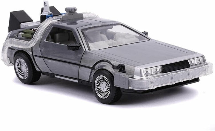 Jada Toys 253255021 Zurück in die Zukunft 2, Delorean DMC-12 Modellauto, 1:24, Time Machine, mit Lic