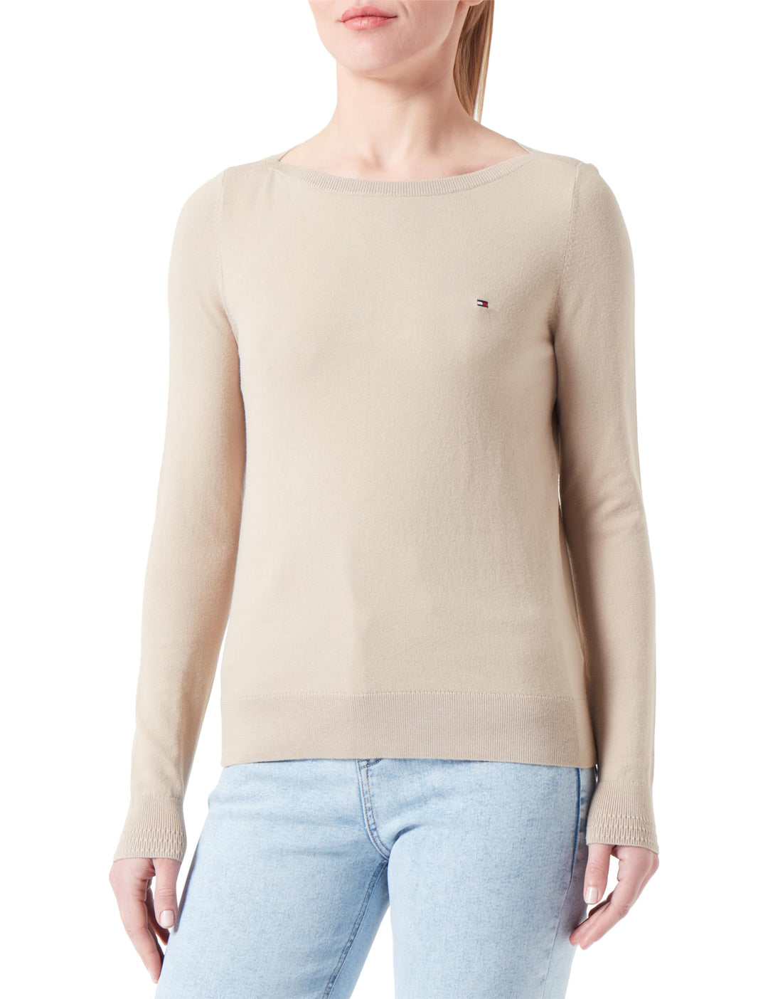 Tommy Hilfiger Damen Pullover Strickpullover 3XL Grosse Grössen Beige (Beige), 3XL Grosse Grössen Be