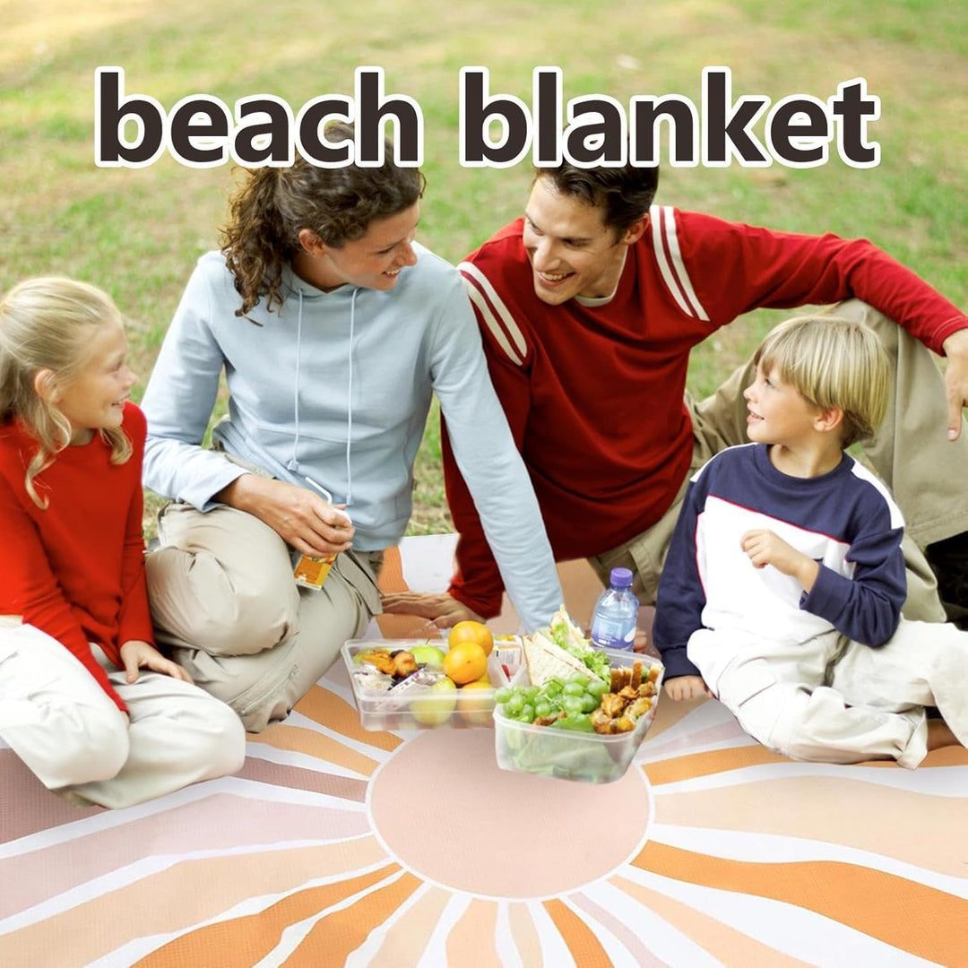 Picknickdecke Wasserdicht, Extra Grosse Picknickdecke 200x200 cm, Strandmatte Campingdecke Stranddec
