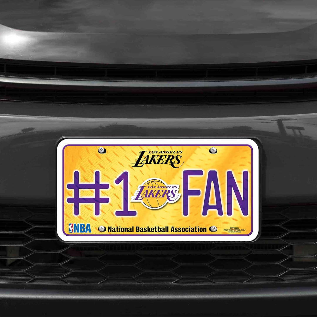 NBA #1 Fan Metall Kennzeichenanhänger, Los Angeles Lakers