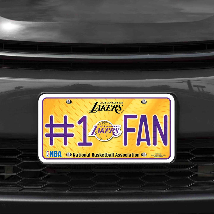 NBA #1 Fan Metall Kennzeichenanhänger, Los Angeles Lakers