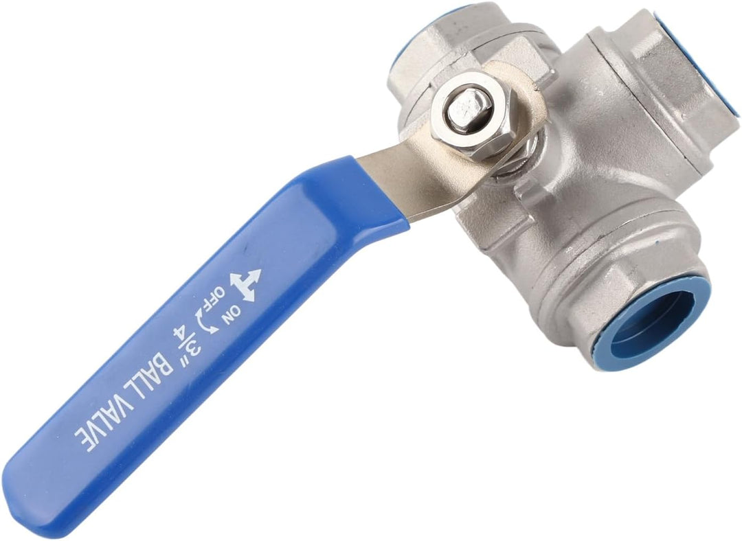 Edelstahl Kugelhahn SUS304 Drei-Wege-T-Typ Innengewinde Rohr Kugelhahn 3/4"DN20 DN20 3/4", DN20 3/4"