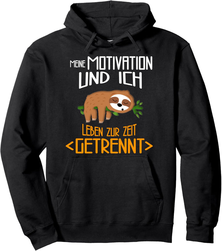 Faultier Schlafanzug Home Office Sprüche Damen Geschenk Frau Pullover Hoodie