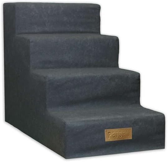 Sofatreppe für Hunde und Katzen – Hundetreppe für Bett & Sofa – 3- oder 4-stufig, rutschfest & wasch