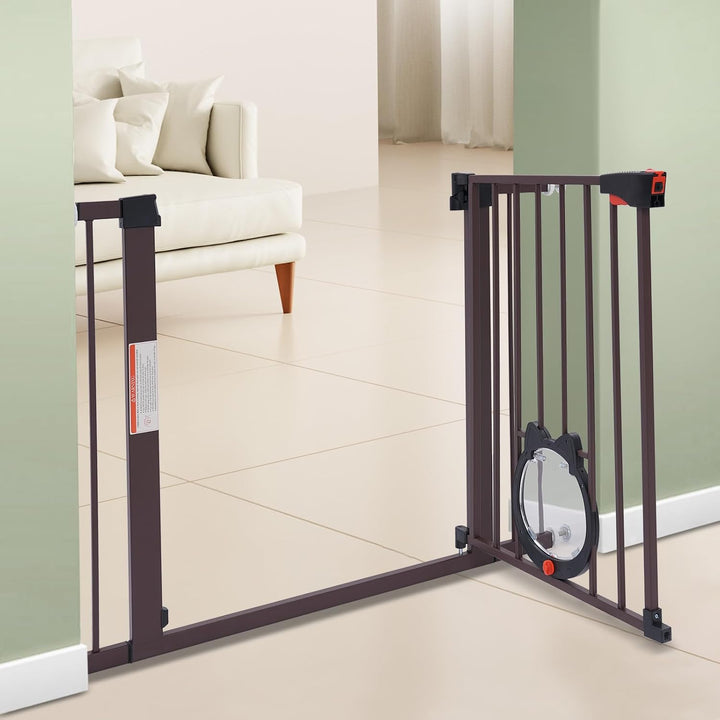 Hund Barriere Tor 93 * 76cm Treppenschutzgitter für mittelgrosse Tierer