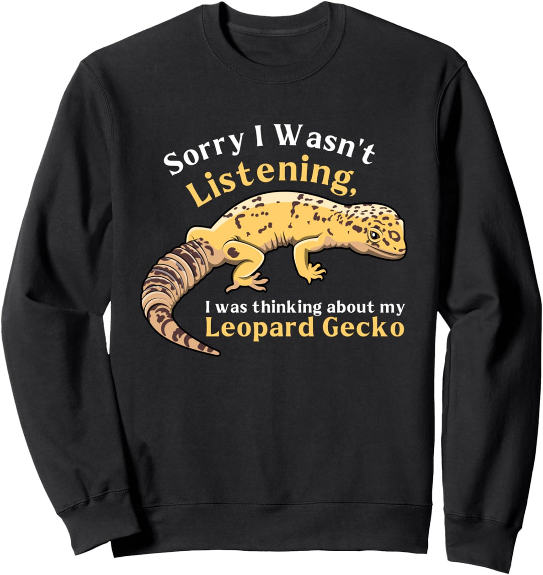 Ich denke an mein Leopard Gecko Nettes Reptil Sweatshirt