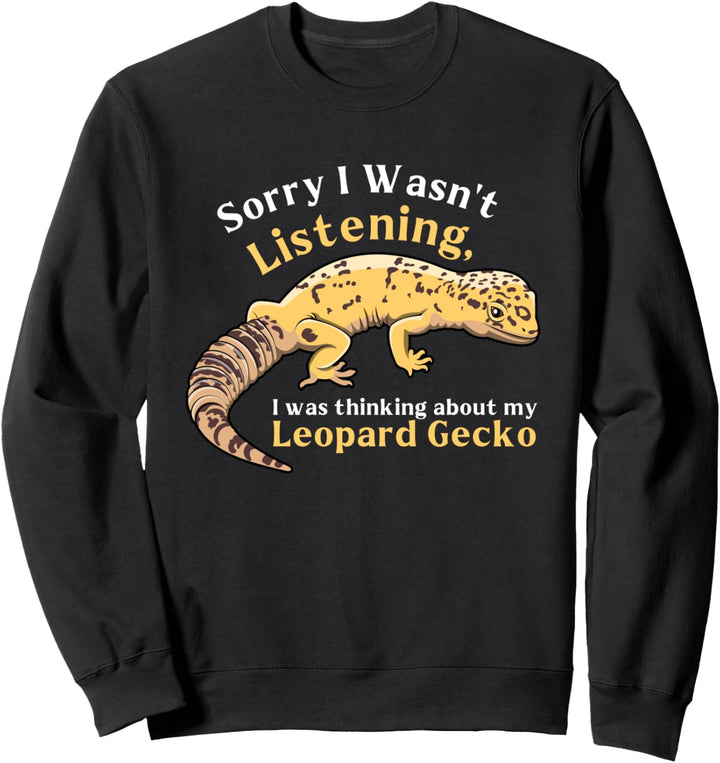 Ich denke an mein Leopard Gecko Nettes Reptil Sweatshirt