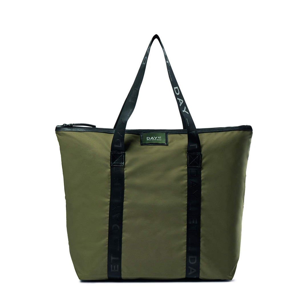 DAY ET | Gweneth RE-T Bag | Schultertasche Shopper | Militär Oliv | Dänisches Design | 100% Recycled