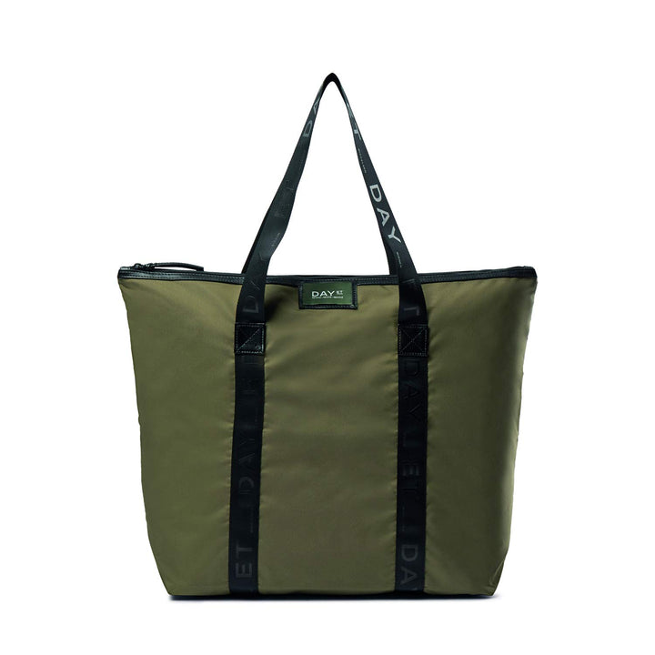 DAY ET | Gweneth RE-T Bag | Schultertasche Shopper | Militär Oliv | Dänisches Design | 100% Recycled