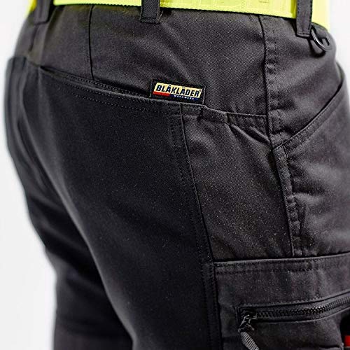 Blaklader 15511811 Hochsichtige Hose mit Stretch, Schwarz/Gelb, grootte C44 C44 Black / Yellow, C44