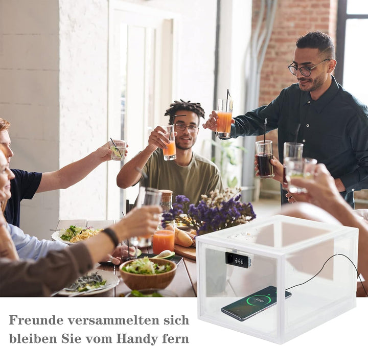 Theo&amp;Cleo Medikamenten Aufbewahrungbox 3 Stück, Abschliessbare Durchsichtige Box für Handys, Süssigk