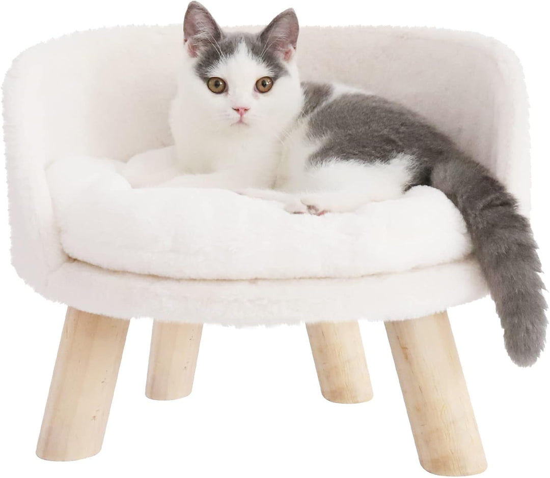 BingoPaw Katzensofa Luxus Katzensofa grosse Katzen katzensessel Katzenhocker erhöhtes Katzenbett mit