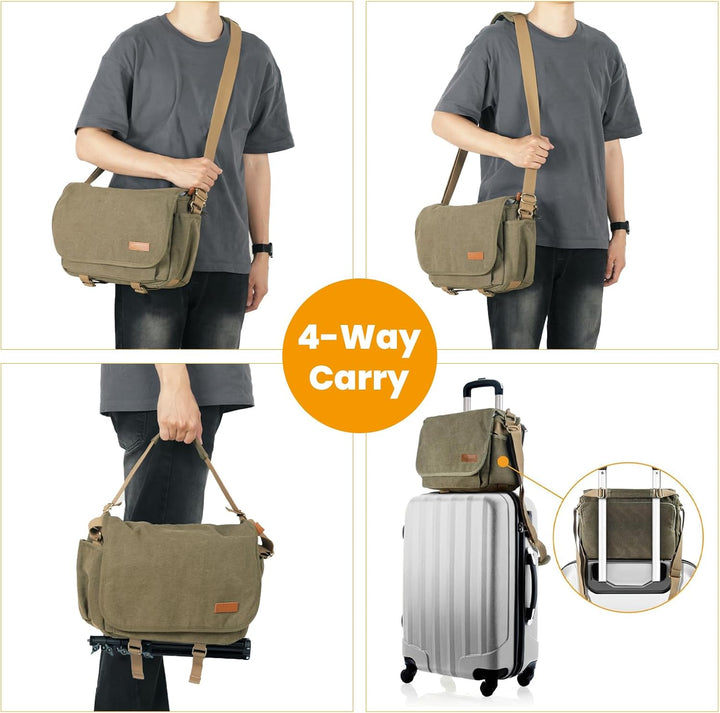 TARION Kameratasche Spiegelreflex Kamera Schultertasche SLR DSLR Kamera Foto Tasche Umhängtasche Fot