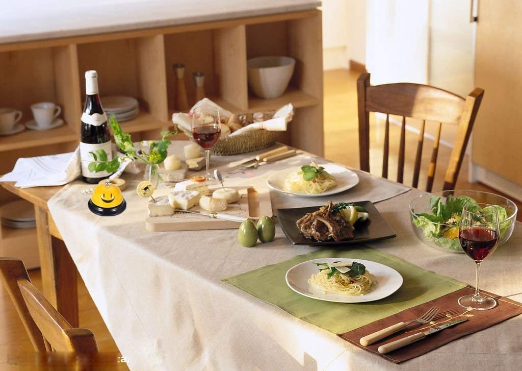 4 Stück Tischglocke, Rezeptionsklingel mit Knackigem Klingeln Service Glocke Klingel mit klarem Klan