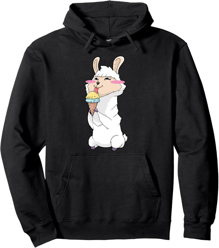 Eis Lama Kawaii Pullover Hoodie