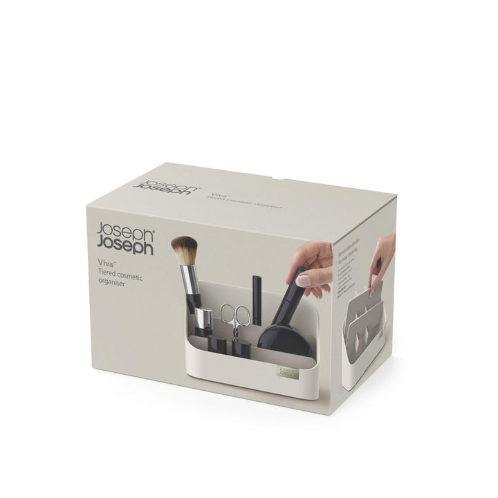 Joseph Joseph Tiered Beauty Make Up Kosmetik-Organizer mit Trennwänden Aufbewahrungsbox für Schlafzi