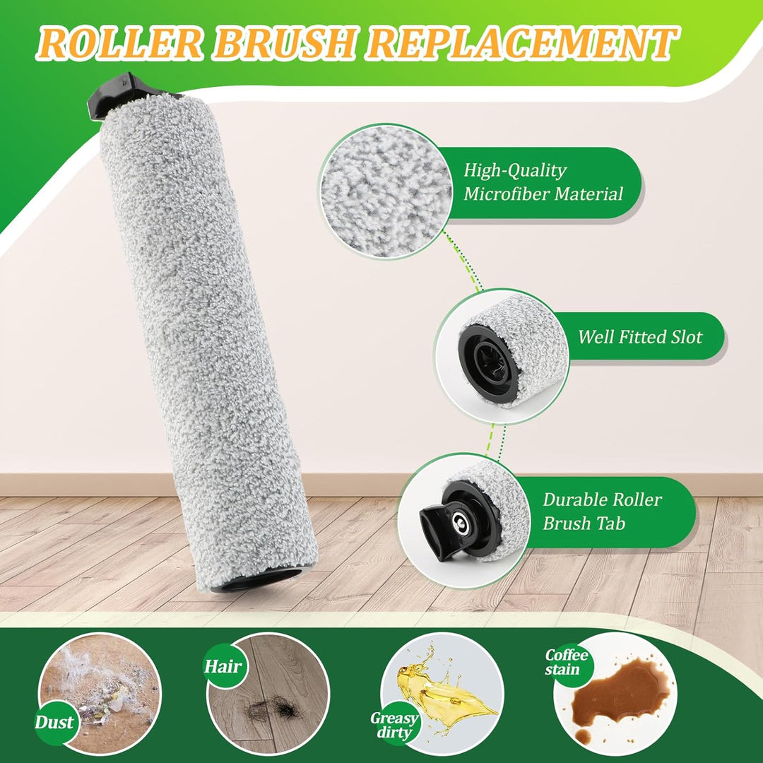 2 Bürstenrollen 4 Filter Ersatzteile für Tineco iFloor 3 / Floor One S3 Nass Trockensauger Bürstenro