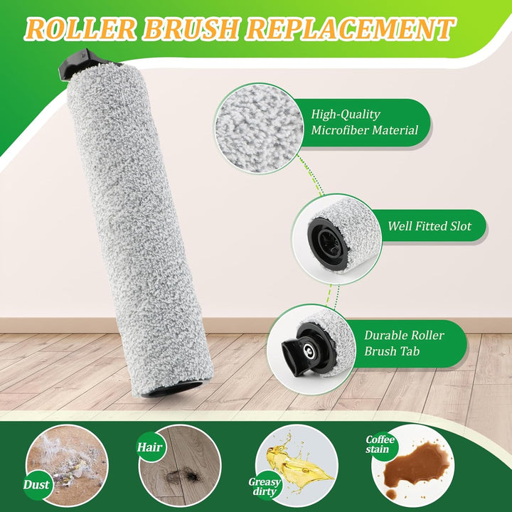 2 Bürstenrollen 4 Filter Ersatzteile für Tineco iFloor 3 / Floor One S3 Nass Trockensauger Bürstenro