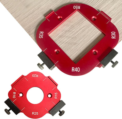 Runde Eckradius-Schablonen, Aluminiumlegierung, Holzbearbeitung, Router Tisch, Eckradius, Vorrichtun