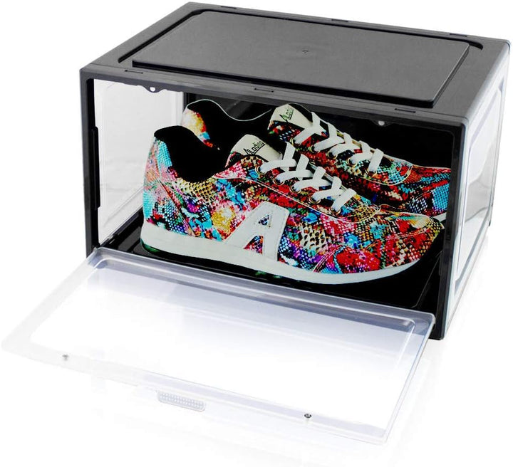 BITUXX LEX21 Schuhbox Stapelbar Aufbewahrungsbox Kunststoffbox Schuhkasten Schuhkarton Schuhorganize