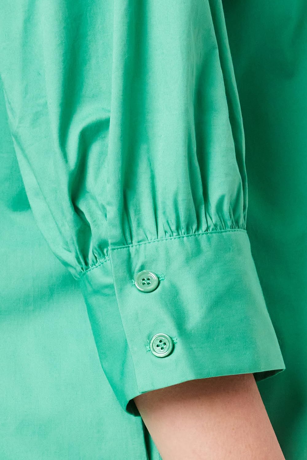 Seidensticker Damen Regular Fit Blusenkleid Dreiviertelarm Kleid 34 Grün, 34 Grün