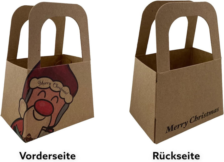 Geschenkset Keksdose Plätzchendose Metalldose 3er Set "Rentier Ole" Weihnachten mit süsser Rentier M