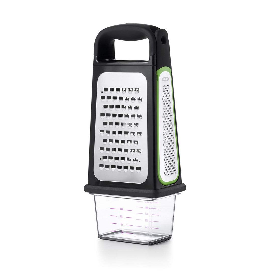 OXO GG BOX GRATER WITH REMOVABLE ZESTER Box Grater with Zester, Box Grater with Zester