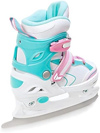 RAVEN 2in1 Kinder Schlittschuhe/Inline Skates Lia/Loret verstellbar mit LED Leuchtrad 30-33 (18-20,5