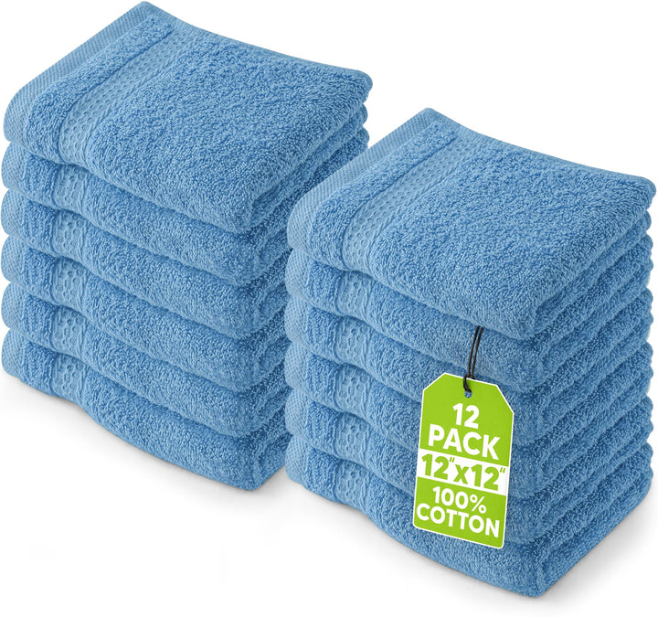 Utopia Towels Premium-Fingerspitzen-Handtuch, 30,5 x 30,5 cm, Electric Blue, 600 g/m², 100% Baumwoll
